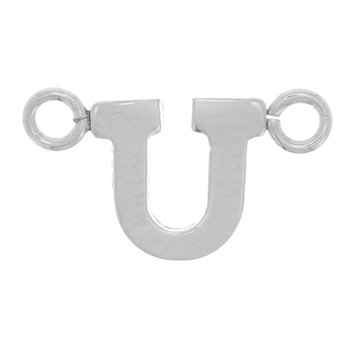 Intercalaire lettre alphabet 6x10 mm - U - Argent 925 x1