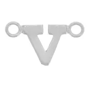 Intercalaire lettre alphabet 6x11 mm - V - Argent 925 x1