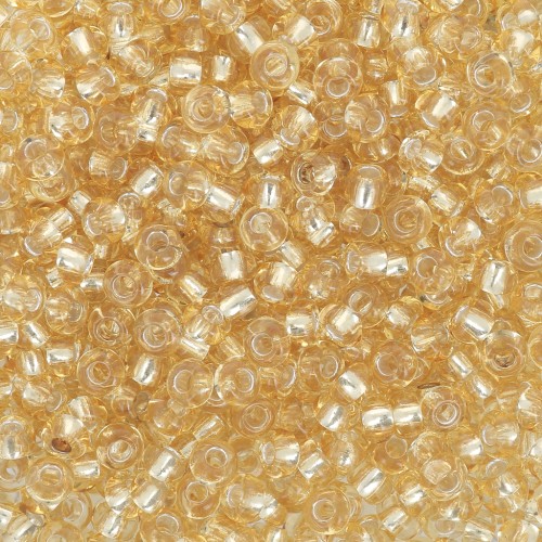 Preciosa Perles rocailles 9/0 2.5 mm - Gold Silver Lined x250g