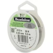 Fil Cablé 7 brins 0.30 mm - Beadalon - Acier x9,2 m