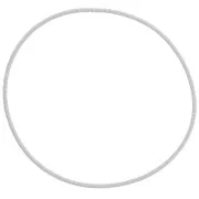 Bracelet ressort - bracelet corde de guitare 62 mm - Acier inoxydable 304L Blanc