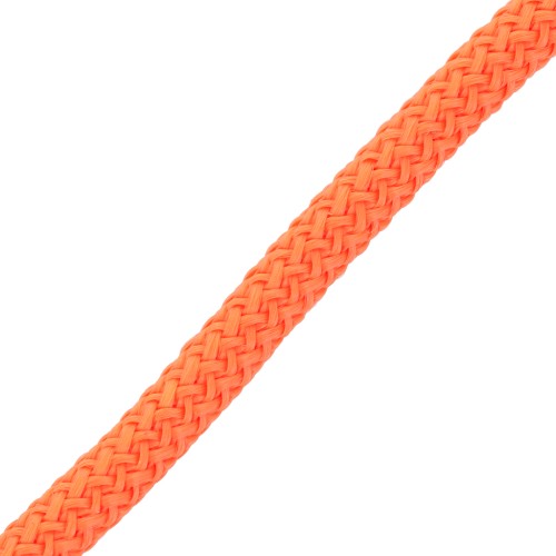 Cordon en polyester tressé 5 mm - Orange x1m