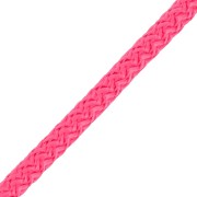 Cordon en polyester tressé 5 mm - Fuchsia x1m
