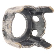 Serti griffe pour cabochon PureCrystal 1122 Rivoli 8 mm - Rhodié x1