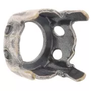 Serti griffe pour cabochon PureCrystal 1122 Rivoli 8 mm - Rhodié x1