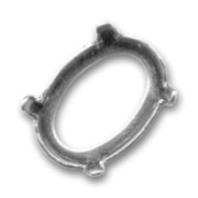 Serti griffe pour cabochon PureCrystal 4120 18x13 mm - Argenté Vieilli x1|raw }}