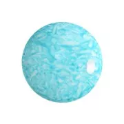Cabochon rond en verre par Puca® 18 mm - Milky Turquoise x1