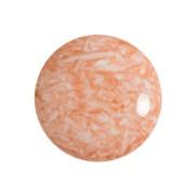 Cabochon rond en verre par Puca® 18 mm - Milky Peach x1|raw }}