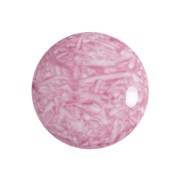 Cabochon rond en verre par Puca® 18 mm - Milky Light Amethyst x1