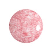 Cabochon rond en verre par Puca® 18 mm - Milky Light Rose x1
