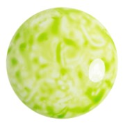 Cabochon rond en verre par Puca® 25 mm - Milky Citrine x1