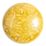 Cabochon rond en verre par Puca® 25 mm - Milky Beige x1