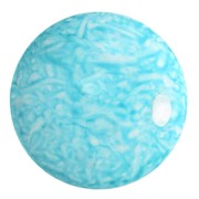 Cabochon rond en verre par Puca® 25 mm - Milky Turquoise x1
