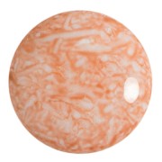 Cabochon rond en verre par Puca® 25 mm - Milky Peach x1