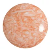 Cabochon rond en verre par Puca® 25 mm - Milky Peach x1