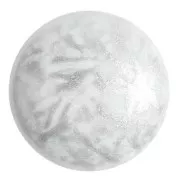 Cabochon rond en verre par Puca® 25 mm - Milky White x1
