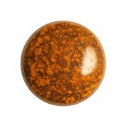 Cabochon rond en verre par Puca® 18 mm - Frost Tangerine Bronze x1