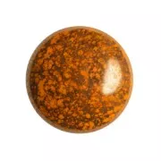Cabochon rond en verre par Puca® 18 mm - Frost Tangerine Bronze x1