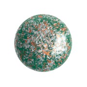 Cabochon rond en verre par Puca® 18 mm - Frost Jade Tweedy x1