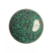 Cabochon rond en verre par Puca® 18 mm - Frost Jade Bronze x1