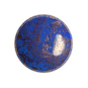 Cabochon rond en verre par Puca® 18 mm - Frost Royal Blue Bronze x1