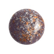 Cabochon rond en verre par Puca® 18 mm - Frost Parme Tweedy x1|raw }}