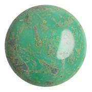 Cabochon rond en verre par Puca® 25 mm - Frost Jade Travertin x1|raw }}