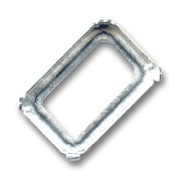 Serti griffe pour cabochon PureCrystal 4627 27x18,5 mm - Argenté x1