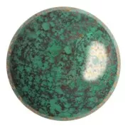 Cabochon rond en verre par Puca® 25 mm - Frost Jade Bronze x1