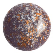 Cabochon rond en verre par Puca® 25 mm - Frost Royal Blue Tweedy x1