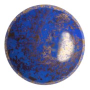 Cabochon rond en verre par Puca® 25 mm - Frost Royal Blue Bronze x1