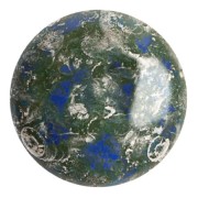 Cabochon rond en verre par Puca® 25 mm - Frost Royal Blue New Picasso x1|raw }}