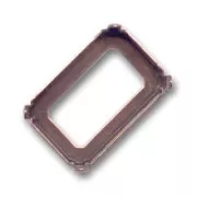 Serti griffe pour cabochon PureCrystal 4627 27x18,5 mm - Cuivré Vieilli x1