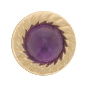 Élément rond à coller 9 mm pour cabochon 5 mm - Gold filled (or laminé) x1