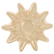 Élément fleur à coller 15 mm pour cabochon 4 mm - Gold filled (or laminé) x1