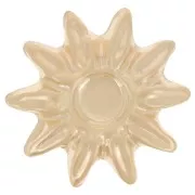 Élément fleur à coller 15 mm pour cabochon 4 mm - Gold filled (or laminé) x1