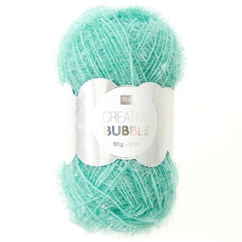 Creative Bubble - Fil à crocheter pour éponge tawashi - Aqua x50g