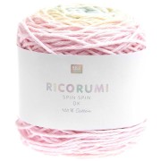 Coton Ricorumi Spin Spin par Rico Design pour Amigurumi - Pastel Rainbow x50g