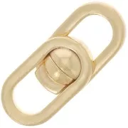Fermoir design aimanté 19.5x8 mm - Argent 925 Doré à l'or fin x1