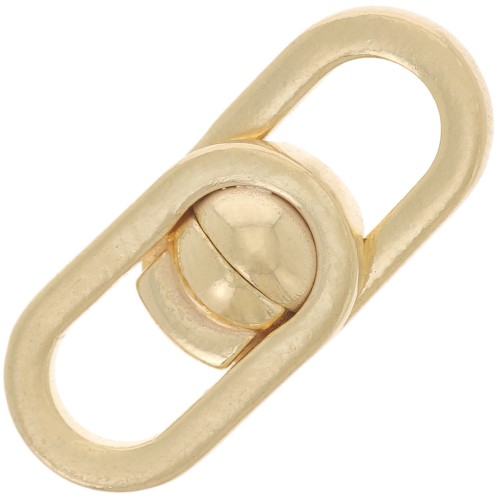 Fermoir design aimanté 19.5x8 mm - Argent 925 Doré à l'or fin x1