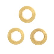 Perles rondelles heishi 2.5x0.6 mm - Doré à l'or fin x25