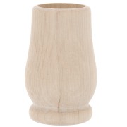 Support en bois brut à décorer par Puca® 62x32 mm - Vase x1