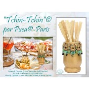 Support en bois brut à décorer par Puca® 62x32 mm - Vase x1