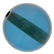 Perles en résine transparente 8 mm - Bleu canard x1|raw }}