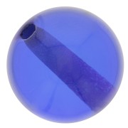 Perle en résine transparente 10 mm - Bleu royal x1|raw }}