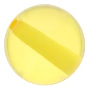Perle en résine transparente 10 mm - Jaune soleil x1