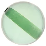 Perle en résine transparente 12 mm - Vert x1