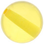 Perle en résine transparente 12 mm - Jaune soleil x1|raw }}