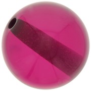 Perle en résine transparente 12 mm - Pourpre x1|raw }}