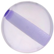 Perle en résine transparente 14 mm - Lavande x1